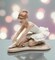 Ceramic Ballerina Dancer in Stretching Position Figurine, Home Décor, Gift for Her, Gift for Daughter, Gift for Ballerina Dancer